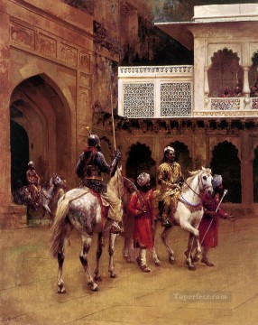 Príncipe Indio Palacio De Agra Árabe Edwin Lord Weeks Pinturas al óleo